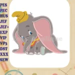 Dumbo Fill Embroidery Design 02 - Instant Download