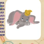 Dumbo Fill Embroidery Design 04 - Instant Download