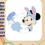 Easter Mickey Mouse Applique Design 02 - Instant Download