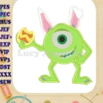 Easter Mike Wazowski Applique Design - Instant Download
