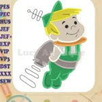 Elroy The Jetsons Fill Embroidery Design - Instant Download