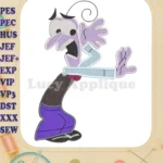 Fear Inside Out Fill Embroidery Design 01 - Instant Download