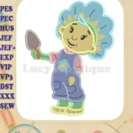Fifi and the Flowertots Fill Embroidery Design 01 - Instant Download
