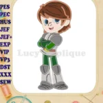 Garrett Nella the Princess Knight Applique Design 01 - Instant Download