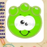 Green Jelly Applique Embroidery Design - Instant Download