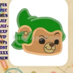 Gruffi Gummi Head Adventures of the Gummi Bears Applique Design - Instant Download