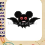 Halloween Bat Mickey Ears Applique Design - Instant Download