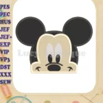 Head Mickey Mouse Fill Machine Embroidery Design - Instant Download
