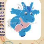 Hoppopotamus The Wuzzles Fill Embroidery Design 01 - Instant Download