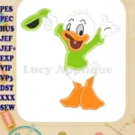 Huey Dewey and Louie Applique Design 02 - Instant Download