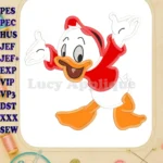Huey Dewey and Louie Applique Design 03 - Instant Download