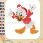 Huey Dewey and Louie Fill Embroidery Design 03 - Instant Download