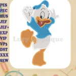 Huey Dewey and Louie Fill Embroidery Design 04 - Instant Download