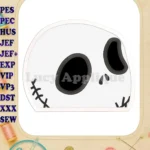 Jack Skellington Applique Embroidery Design - Instant Download
