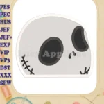 Jack Skellington Fill Machine Embroidery Design - Instant Download