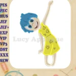 Joy Inside Out Fill Embroidery Design 04 - Instant Download