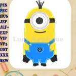 Kevin Despicable Me Applique Embroidery Design - Instant Download