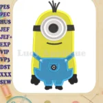 Kevin Despicable Me Fill Machine Embroidery Design - Instant Download