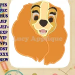 Lady and the Tramp Applique Design 01 - Instant Download