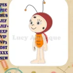 Lara Maya the Bee Applique Design 01 - Instant Download