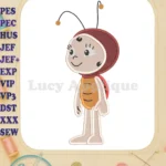 Lara Maya the Bee Fill Embroidery Design 01 - Instant Download