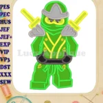 Lego Applique Embroidery Design - Instant Download