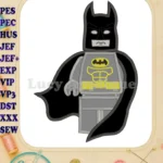 Lego Batman Applique Embroidery Design - Instant Download