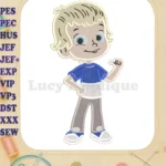 Liam McCloud Rusty Rivets Fill Embroidery Design 01 - Instant Download
