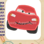 Lightning McQueen Cars Fill Machine 02 Embroidery Design - Instant Download