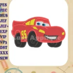 Lightning McQueen Cars Fill Machine 03 Embroidery Design - Instant Download