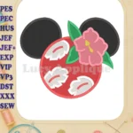 Lilo Pelekai Ears Lilo and Stitch Fill Machine Embroidery Design - Instant Download