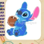 Lilo and Stitch Applique Design 02 - Instant Download