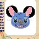 Lilo and Stitch Ears Applique Embroidery Design - Instant Download