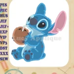 Lilo and Stitch Fill Embroidery Design 02 - Instant Download