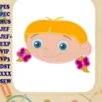 Little Einsteins Head Applique Design - Instant Download