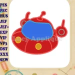 Little Einsteins Rocketship Applique Design - Instant Download