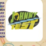 Logo Johnny Test Fill Embroidery Design - Instant Download