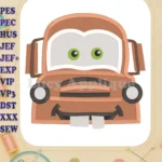 Mater Cars Fill Machine Embroidery Design - Instant Download