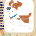 Max The Secret Life of Pets Applique Design 02 - Instant Download