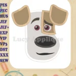 Max The Secret Life of Pets Head Fill Machine Embroidery Design - Instant Download