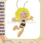 Maya the Bee Fill Embroidery Design 01 - Instant Download