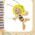 Maya the Bee Fill Embroidery Design 02 - Instant Download