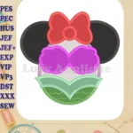 Mermaid Fill Machine Embroidery Design - Instant Download