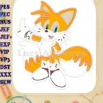 Miles Tails Prower Sonic Applique Design 02 - Instant Download