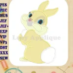 Miss Bunny Bambi Applique Design - Instant Download