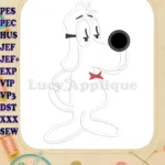 Mr Peabody and Sherman Applique Embroidery Design - Instant Download