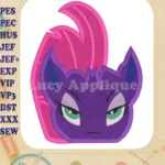 My Little Pony Head Fill Machine Embroidery Design - Instant Download