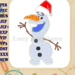 Olaf Frozen Applique Design 01 - Instant Download