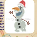 Olaf Frozen Fill Embroidery Design 01 - Instant Download