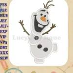 Olaf Frozen Fill Machine Embroidery Design - Instant Download